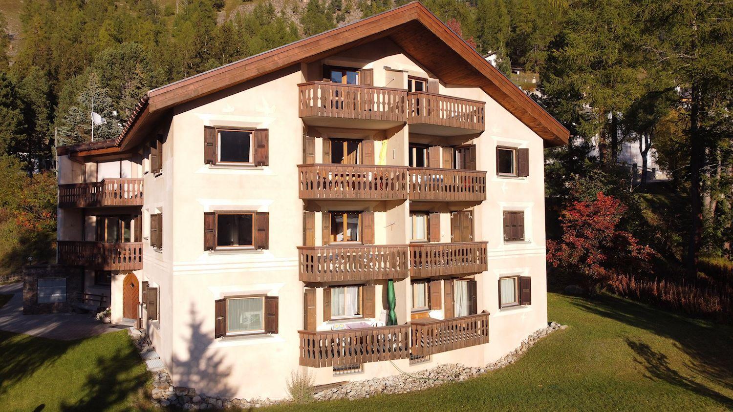 Ferienwohnung Chesa Blais Pontresina Exterior foto